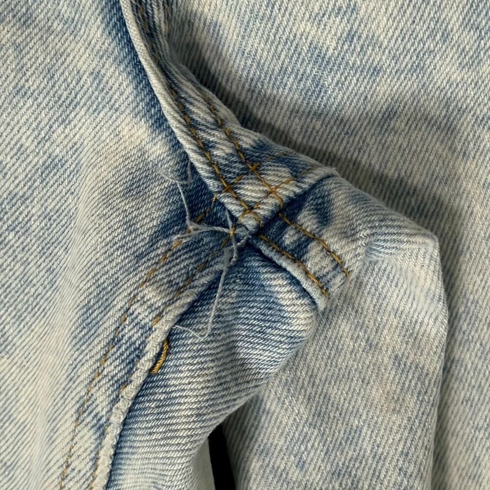Never Fully Dressed Light Wash Blue Scallop Detail Straight Leg Jeans size 10 - Picture 13 of 13